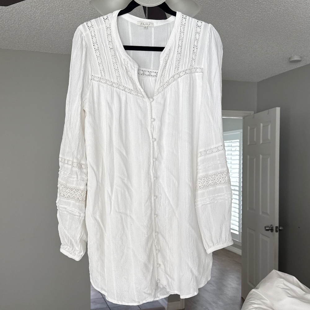 Women’s Lightweight White Z Supply Dress